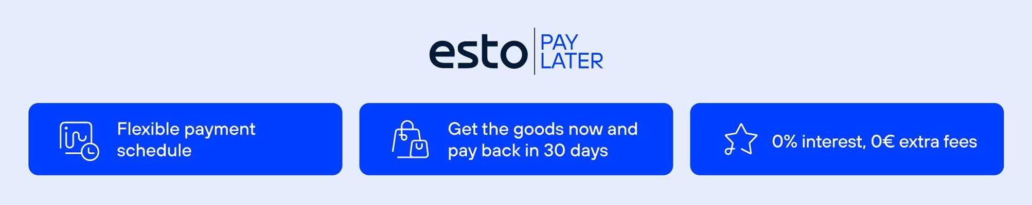 ESTO Pay Later illustration